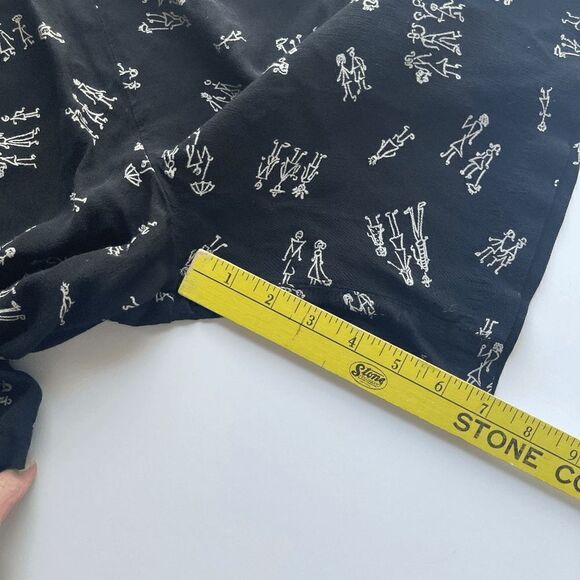 Palisades Stick Figure Black and White Walking Shorts, Size L - Picture 8 of 9